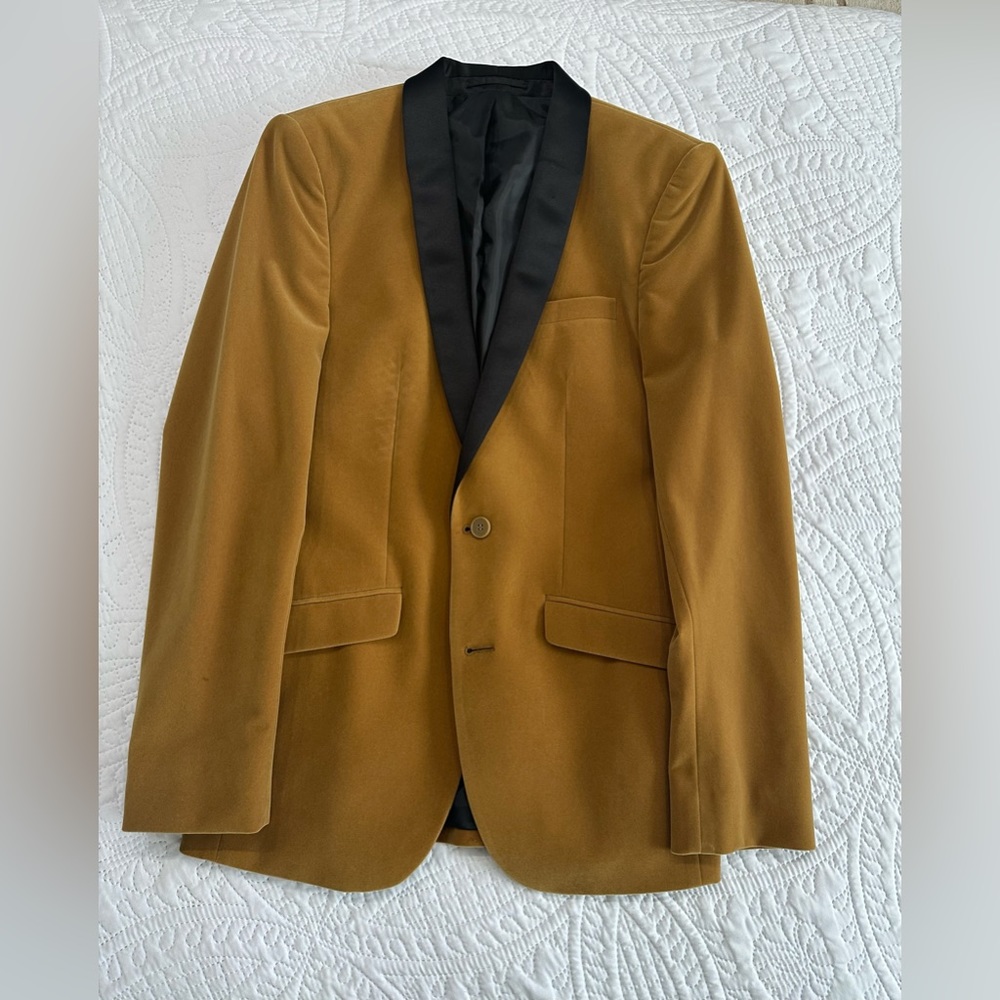 ASOS DESIGN skinny velvet suit jacket